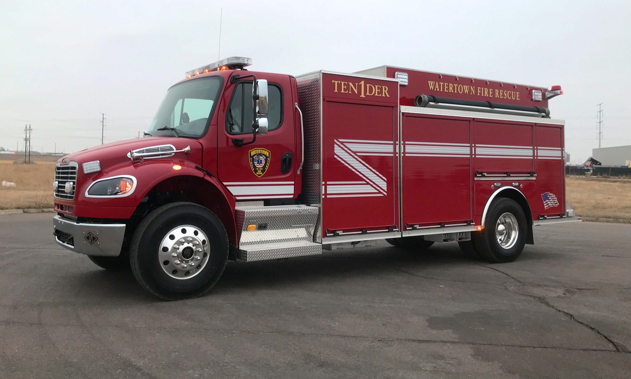 Watertown Fire Department Tanker Spartan Emergency Response